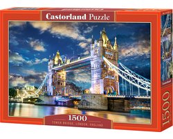 Castorland Tower Bridge, London, England – Puzzel – 1.500 stukjes – Satijnen afwerking – Perfecte pasvorm – Europese kwaliteit