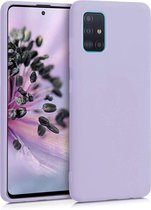 HB Hoesje Geschikt voor Samsung Galaxy A51 - Siliconen Back Cover - Paars