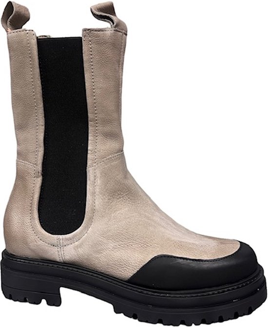 Mjus - Chaussures femme - Bottines Chelsea - Taupe - Taille 40