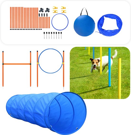 Tavaro Agility For The Dog - Chiens Training - Tunnel pour chien - Jumping  Hoop -... | bol