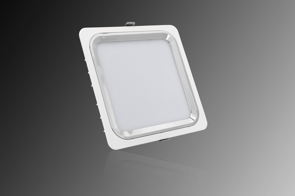 Verbatim LED Square Downlight 220mm 21W 3000K 2100lm White DIM