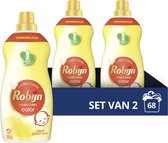 Bol.com Robijn Klein & Krachtig Zwitsal Vloeibaar Wasmiddel - 2 x 34 wasbeurten - Voordeelverpakking aanbieding