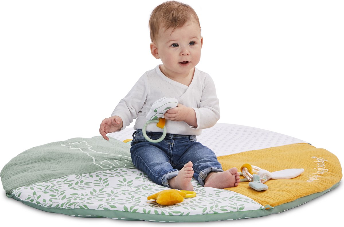 Sophie de giraf Reverso Activity & Foto speelkleed - Babygym - Speelmat - Machinewasbaar - Vanaf 0 maanden - 50 x 90 x 90 cm - Groen/Geel/Wit — afbeelding 11