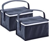 Sporgo Opvouwbare Koeltas – 2 Stuks, 10 Liter, 21x14x17 Cm, Zwart, Voor Picknick, Camping En Reizen