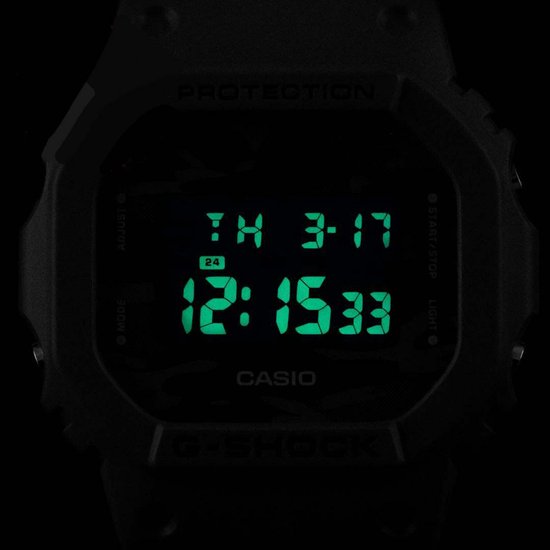Casio G-Shock DW-5600CA-2ER Horloge - Kunststof - Blauw - Ø 36 mm