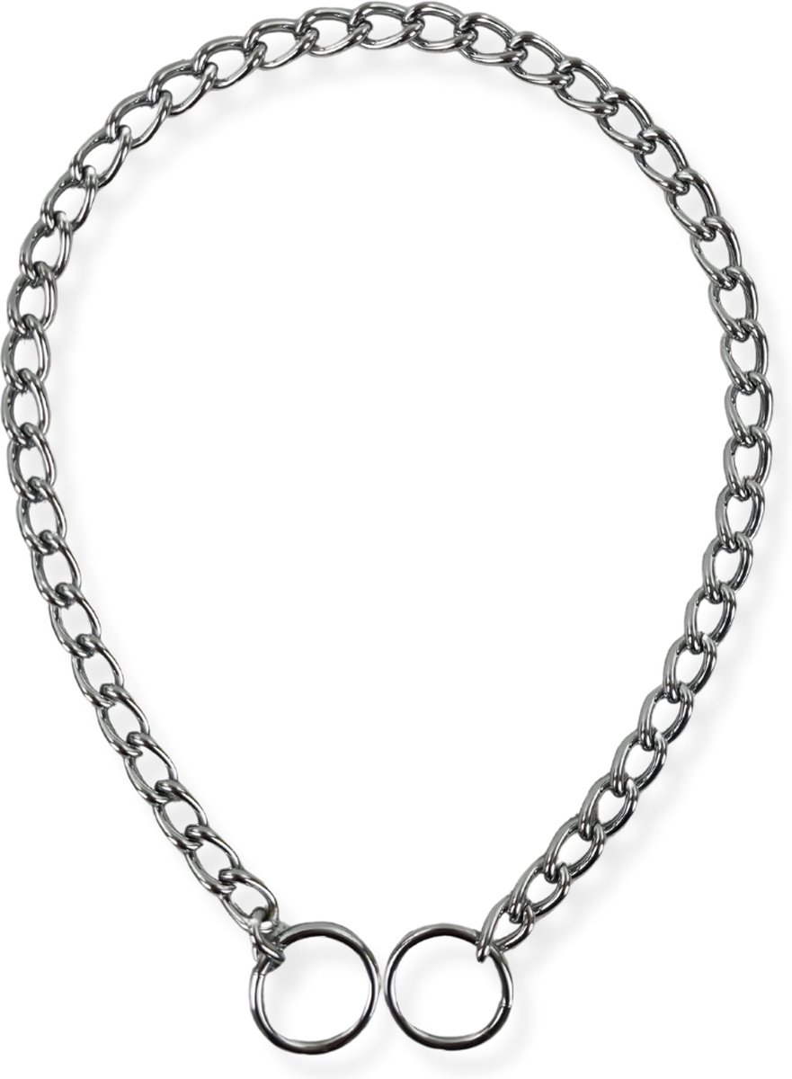 Topmast Slipketting Original zilver voor honden