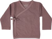 Lodger Overslag Shirt Baby maat 68 Topper Katoen Hydrofiel Perfecte Pasvorm Elastisch Overslag OekoTex Paars