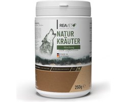 ReaVET - Natuurlijke kruidenmix voor Honden - Als onmisbare aanvulling op een BARF- of ander menu - Zonder kunstmatige toevoegingen - 250g