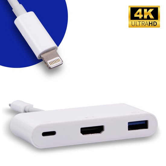 Mysolutions Lightning hub Lightning Adapter Apple Lightning naar