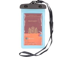 Bellatio Design Telefoonhoesje - 2x - blauw - kunststof - 21 x 11,5 cm - waterdicht