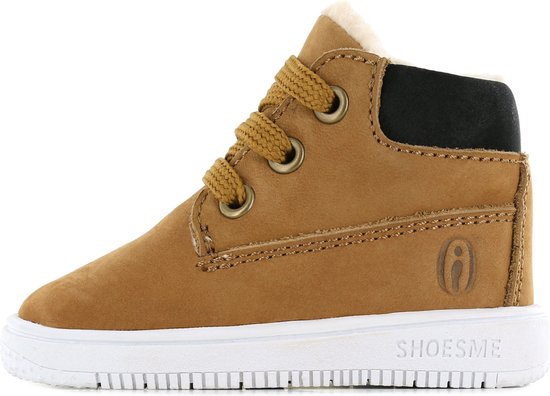 Foto: Baby babysneakers jongens brown leer shoesme maat 21