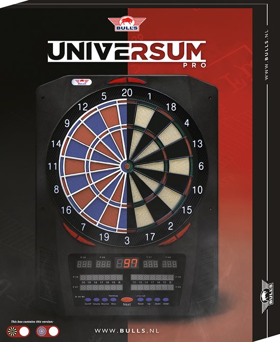 KOTO – Electronic Dartboard Soft 580 (42.5x2.5x52cm), 6 Soft Darts 30 Points, 36 Games, 580 Variants, LED Display, For Children and Adults