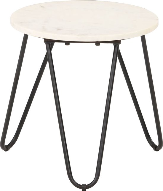 Marmeren salontafel rond - Carrara - Robuust Interieur