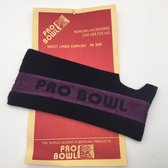 Bowling Bowling wrist guard 'Pro Bowl Liner support' , zwart paars,  stoffen bescherming voor onder polsband