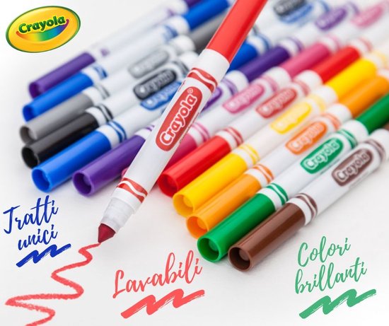 24 Feutres à dessiner CRAYOLA - Feutre - Achat & prix