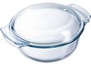 Pyrex - Essentials Ovenschaal Rond met Deksel 2,4 liter - Borosilicaatglas - Transparant