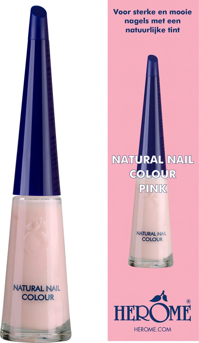 Goedkoopste Herome Natural Nail Colour Pink - verstevigende nagellak met een natuurlijke glans - 10ml.