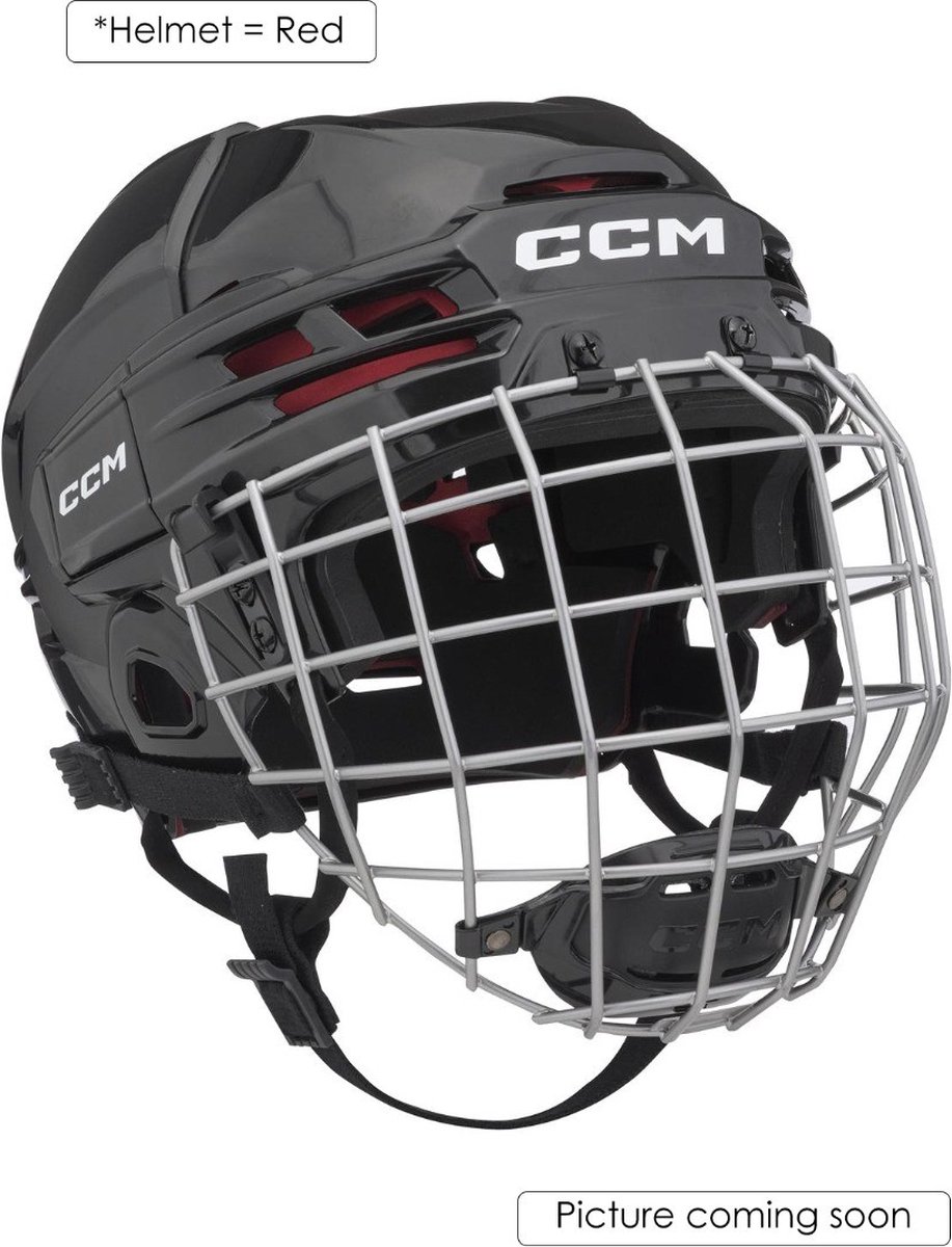CCM - 70 Combo - IJshockeyhelm - Volwassenen - Rood - L - 58.5-62cm