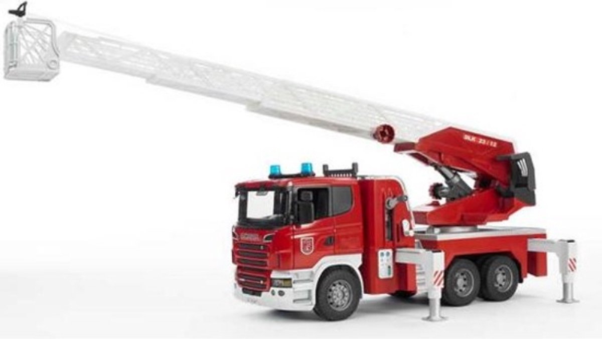 Bruder Scania R-Serie Brandweerwagen met Waterpomp - Speelgoedauto - Bruder