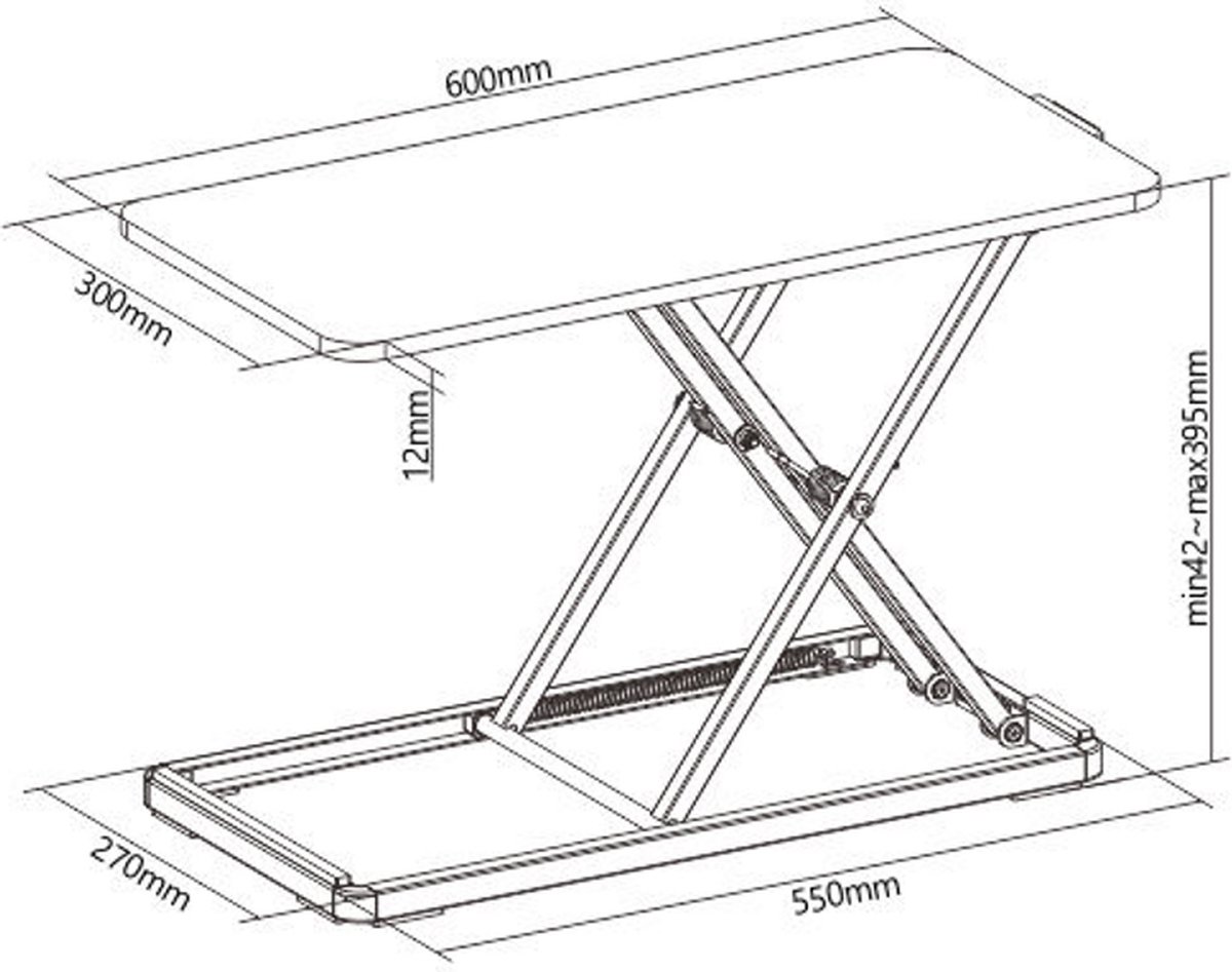 Zit Zit sta bureau verhoger laptop toetsenbord - werks - afbeelding 2