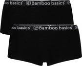 Comfortabel & Zijdezacht Bamboo Basics Iris - Bamboe Hipsters (Multipack 2 stuks) Dames - Onderbroek - Ondergoed - Zwart - XXL