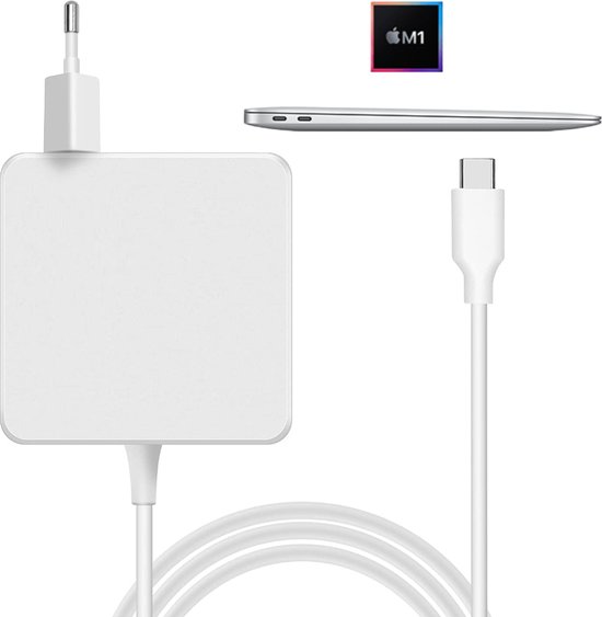 MacBook Air Oplader USB-C - USB-C Power Adapter + Ingebouwde USB-C kabel 2  meter -... | bol.com