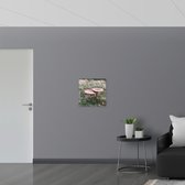 WallClassics - Panneau en mousse PVC – Deux grands champignons de parasol – Photo 50 x 50 cm sur panneau en mousse PVC