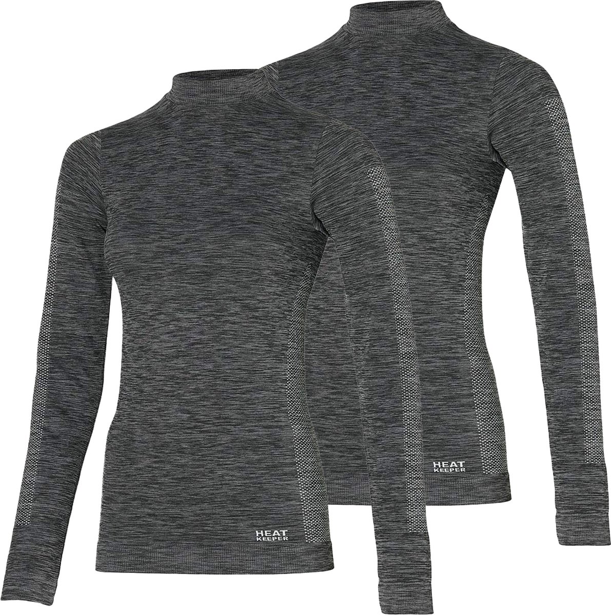 Heatkeeper thermo premium dames shirt 2-pack - M - Zwart