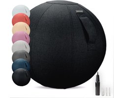 Dynaseat – Ergonomische Zitbal voor Kantoor en Thuis – Incl pomp – Zwart - 65 cm