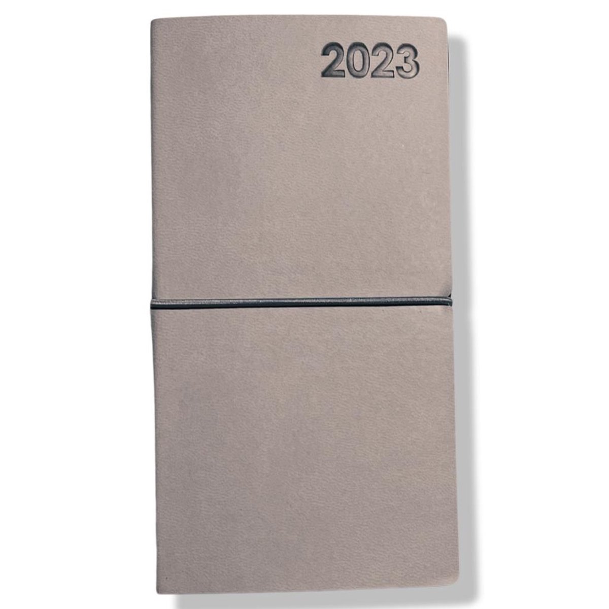 Moleskin Pocket Agenda 2023 - Grijs - 8,1x16cm - 1w/2p - Elastiek sluiting