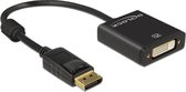 DeLOCK 62599 cable gender changer Displayport 1.2 DVI-I 24+5 Noir