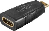 Mini HDMI - HDMI adapter - versie 1.4 (4K 30Hz) / zwart