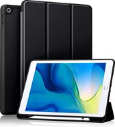 Coque iPad 10.2 - Coque Tri-Fold - Zwart - Compatible avec Apple iPad 7/8/9 - 2019/2020/2021 - A2200, A2198, A2428, A2429, A2430, A2603, A2604, A2605