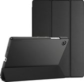 Phreeze Tri Fold Hoesje - Geschikt voor Samsung Galaxy Tab A8 (2021/2022) Hoesje - Tablethoesje met Ingebouwde Standaard met Pen Opbergvak - Zwart