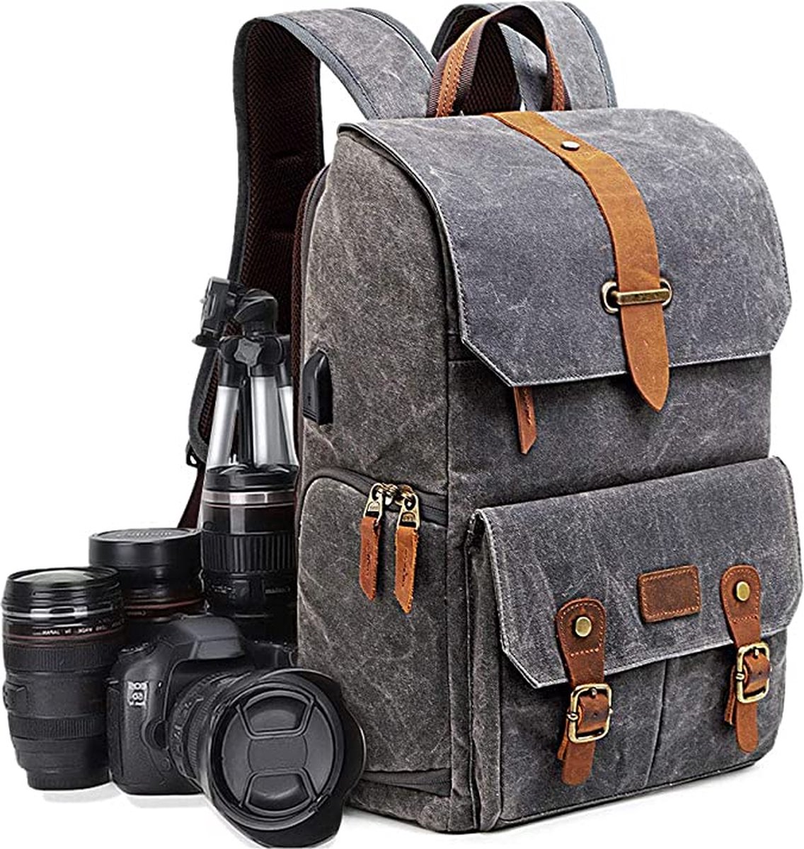 Cameratas – luxe camera rugzak – duurzaam – lichtgewicht – ruim