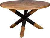 TOFF Viola round diningtable semi-wooden leg -130 - natural