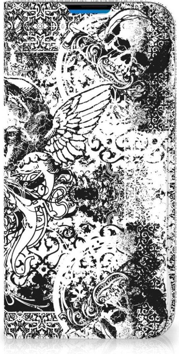 Mobiel BookCase iPhone 14 Pro Max Skulls Angel