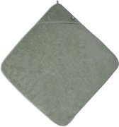 Jollein - Badcape - Groen - 100% Badstof Katoen - Baby Handdoek met Badcape, Omslagdoek, Badponcho - 75x75 cm