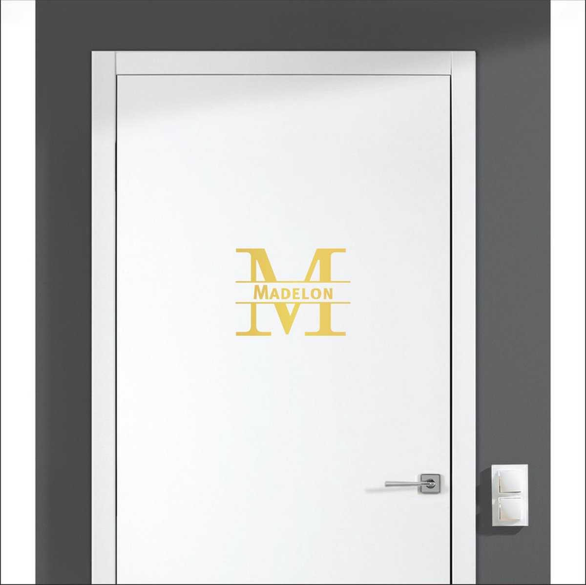 Deursticker Met Naam - Madelon - Goud