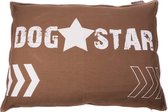 Lex & Max Dog Star - Losse hoes voor hondenkussen - Rechthoek - Taupe - 100x70cm