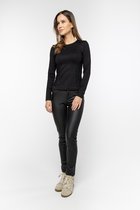 Supertrash - Top - Blouse Dames - Shirt - Lange Mouw - Zwart - XL