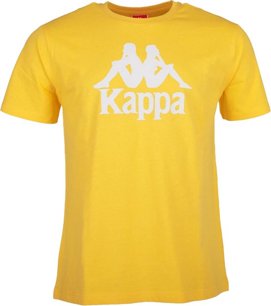 Kappa Caspar Kids T-Shirt 303910J-295, voor een jongen, Geel, T-shirt, maat: 164