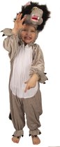 Pluche wolf kostuum voor kinderen 104