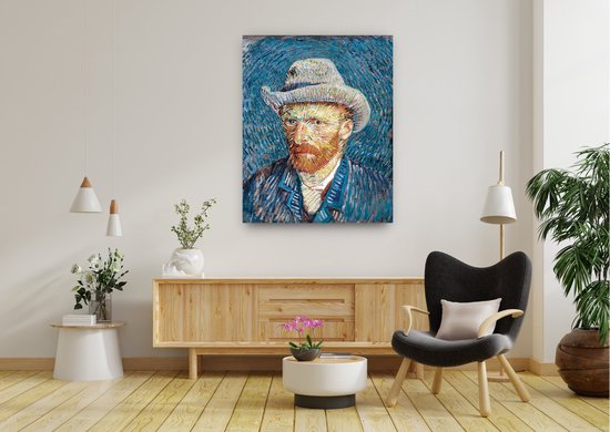 Kit Peinture Par Numéros Adulte « Vigne Rouge » - Toile 40x50 Cm, Peintures Acryliques, Pinceaux, Inspiration Van Gogh