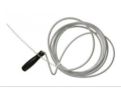 Onstoppingsveer - 3 meter - sanitair ontstopper - riool afvoerpijpen ontstoppen - wasbak/badkamer/keuken