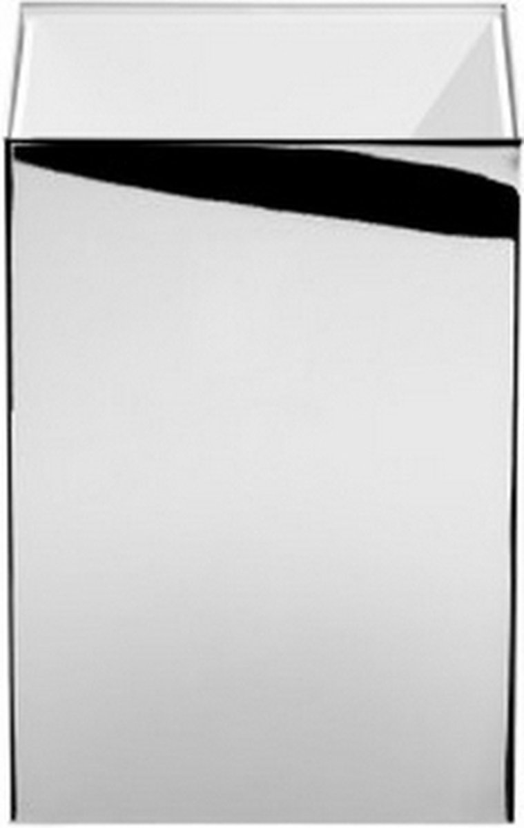 Decor Walther papiermand staand zonder deksel H24xB17xL17cm croom