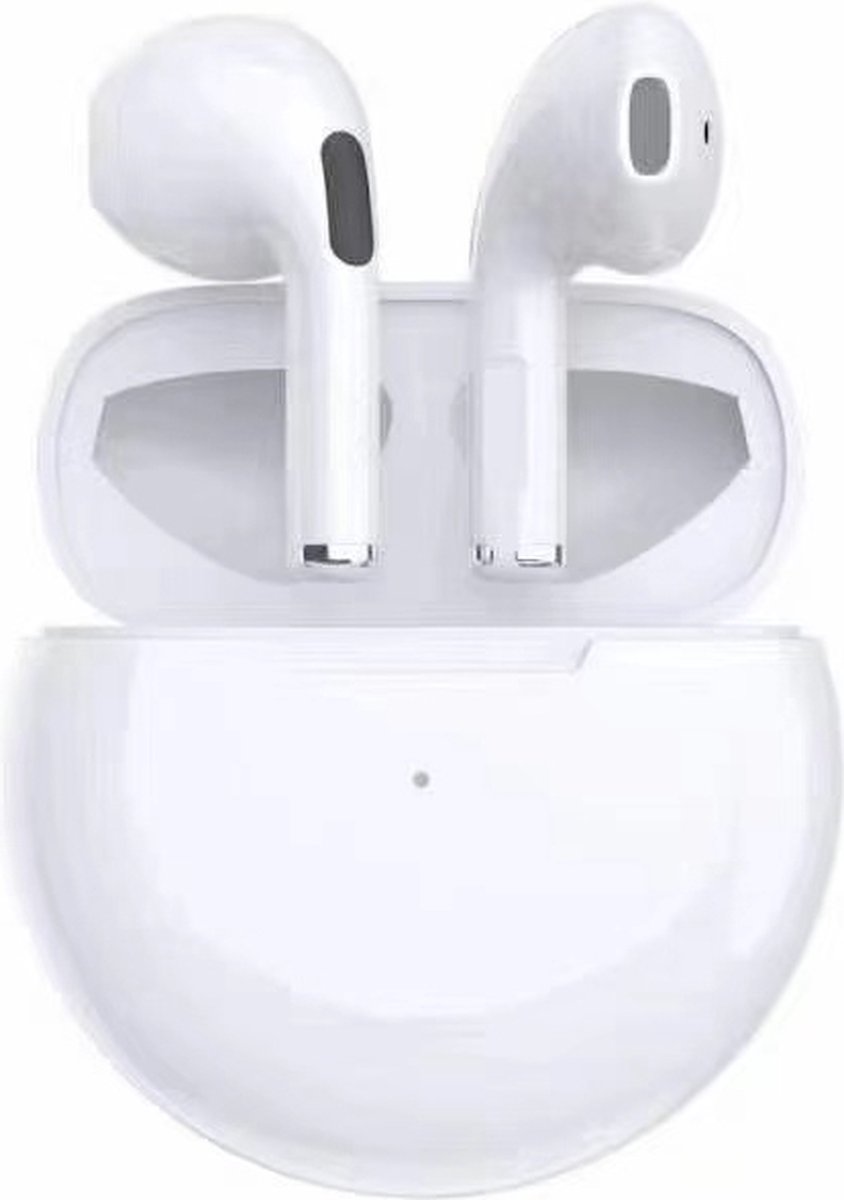 Bluetooth oordopjes - in ear - oortjes - Oordopjes - Draadloze oordopjes - Draadloze bluetooth oordoppen - Pro 6 Oordoppen - Bluetooth oortjes - Wit