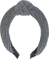 Haarband party - zilver - feest - glitter - knoop
