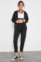 REORIA Dames zacht katoenen huispak dik vrijetijdspak warm trainingspak joggingpak set halve ritssluiting tracksuits met fleece voering, grijs, XL