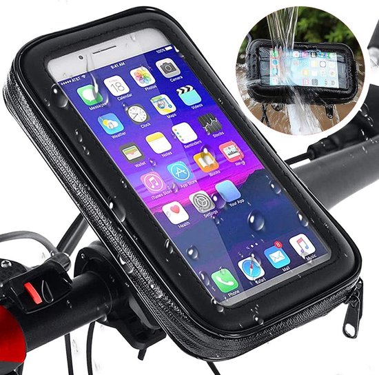 Foto: Telefoonhouder fiets waterdicht gsm houder fiets 360 graden rotatie